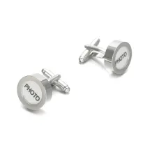 1 Pair 17MM Round Silver Bezels Base Tray Photo Frame Brass Cuff Links,Custom Photo Cufflinks,Wedding Cuff Link Blanks Supplies