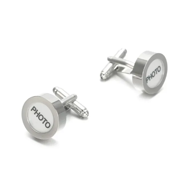 17MM Round Photo Cuff Link