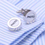 17MM Round Photo Cuff Link