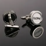 17MM Round Photo Cuff Link