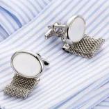 Mother of Pearl Cuff Links Copper Cufflinks