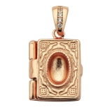  4x6MM Keepsake Breast Milk Resin Oval Bezel Settings Book Photo Locket Pendant Charm