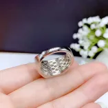 18K Gold-Plated Men's Ring Settings For 6.5mm (1ct), 8mm (2ct), 9mm (3ct) & 11mm (5ct) Round Moissanite 925 Silver
