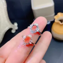 18K Gold Plated S925 Sterling Silver for 6x8mm Oval Cut Ruby Sapphire Emerald Ring Setting