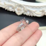 18K Gold Plated S925 Sterling Silver Ring Settings for Oval 6x8/7x9/8x10mm Jadeite Mounts