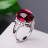 18K Gold Plated S925 Sterling Silver Ring Settings - Oval 9x11/10x12/11x13/12x14mm Jadeite