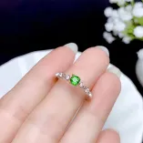 18K Gold-Plated Silver Ring Setting for 4mm Round Gemstones