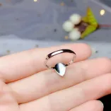18K Gold-Plated Teardrop Ring Settings for 5x7mm & 7x9mm Gemstones/Jade (S925, Unset)