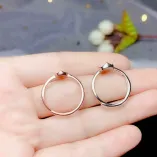 18K Gold-Plated Teardrop Ring Settings for 5x7mm & 7x9mm Gemstones/Jade (S925, Unset)