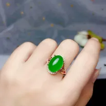 18K Gold-Plated Women's Ring Settings for Oval Stones (7x9mm to 11x13mm, S925)