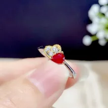 18K Two-Tone Gold-Plated Ring Setting For 3x4/4x5mm Pear-Shaped Colored Gemstones 925 Silver