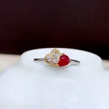 18K Two-Tone Gold-Plated Ring Setting For 3x4/4x5mm Pear-Shaped Colored Gemstones 925 Silver