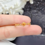 3*3 Mm Round Prong Setting 925 Sterling Silver Rose Gold Plated For Gemstone
