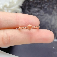 3*3 Mm Round Prong Setting 925 Sterling Silver Rose Gold Plated For Gemstone