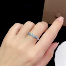 3*3mm Multiple Round Prong Ring Setting Yellow Gold Plated 925 Silver For Ruby Sapphire Emerald Ring