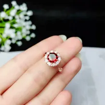 3.5/4/5/6/7/8mm Round Prong Ring Settings 925 Sterling Silver Rose Gold Plated Ring