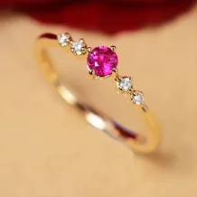 3*3/4/5/7mm Round Gemstones Silver Gold Plated Prong Bezel Ring Setting