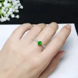 3*3/4/5/7mm Round Gemstones Silver Gold Plated Prong Bezel Ring Setting
