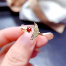 3*3mm Round Prong Fishtail Ring Setting Solid 925 Sterling Silver Gold Plated