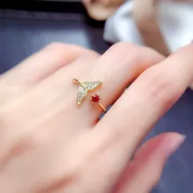 3*3mm Round Prong Fishtail Ring Setting Solid 925 Sterling Silver Gold Plated