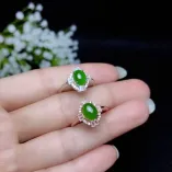 4*6 5*7 6*8 7*9 8*10mm Bezel 4 Prong Ring Setting Silver Gold Plated For Oval Diamond
