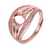 4x6 5x7 6x8mm Gemstone Ring Setting Sterling Silver 925 Gold Plated