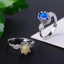 5x7 6x8 7x9mm 925 Sterling Silver Gold-Plated Crown Ring Setting for Oval Cabochon