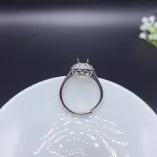 5x7mm Oval Bezel Ring Setting 925 Sterling Silver Plated With 18k Gold For Color Gemstone