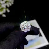 6.5/8/9mm Round Ring Setting Gold Plated Sterling Silver For Mozambican Diamonds