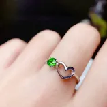 925 Silver 18K Gold-Plated Adjustable 4-Prong Ring Setting For 4x4mm Round Jade/Colored Gemstones