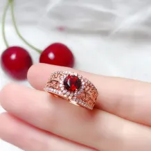 925 Silver 18K Gold-Plated Openwork Ring Setting For 6x6mm Round Jade/Nephrite/Colored Gemstones Unset