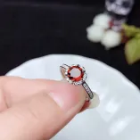 925 Silver 18K Gold-Plated Ring Setting For 6.5mm Round Moissanite & Colored Gemstones