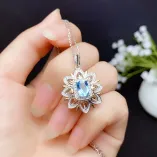 925 Silver 18k Two-Tone Gold-Plated Ring & Pendant Setting For 4x6/5x7mm Square Topaz/Ruby