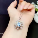 925 Silver 18k Two-Tone Gold-Plated Ring & Pendant Setting For 4x6/5x7mm Square Topaz/Ruby