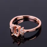 925 Silver Gold Plated Ring Setting For Oval 5x7 6x8 7x9mm Gemstones