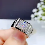925 Silver Gold Plated Ring Settings round 6.5-11mm Moissanite
