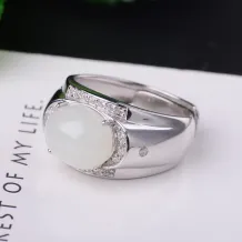 925 Silver Gold Plated Simplicity Ring Setting For 10x12mm Gemstone