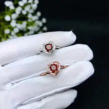  925 silver gold plated Unset Jewelry Set (Ring/Pendant/Earring Settings) for 4x4 5x5mm Round Stones