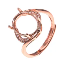 925 Silver Ring Settings for 4x6-12x15mm Oval Stones - Customizable