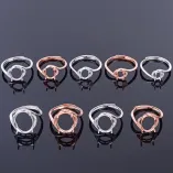 925 Silver Ring Settings for 4x6-12x15mm Oval Stones - Customizable