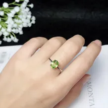 925 sterling gold plated Bamboo-Joint Ring Setting for 4x6 5x6 5x7 6x8mm Oval Jade