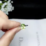 925 sterling gold plated Bamboo-Joint Ring Setting for 4x6 5x6 5x7 6x8mm Oval Jade