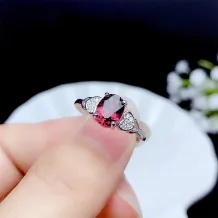 925 Sterling Silver 4 Prong Ring Setting For Oval 4*6/5*7/6*8/7*9/8*10mm Loose Stones