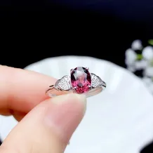 925 Sterling Silver 4 Prong Ring Setting For Oval 4*6/5*7/6*8/7*9/8*10mm Loose Stones