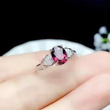 925 Sterling Silver 4 Prong Ring Setting For Oval 4*6/5*7/6*8/7*9/8*10mm Loose Stones