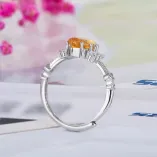 925 Sterling Silver Gold Plated Marquise Ring Setting for 6x12mm Ruby/Sapphire
