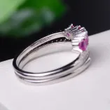 925 Sterling Silver Gold-Plated Minimalist Braided Band Ring Setting for 3x3mm Round Stones