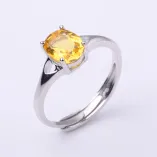 925 Sterling Silver Gold-Plated Minimalist Ring Setting for Oval Cabochon (6x8mm to 10x14mm)