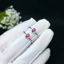 925 Sterling Silver Gold-Plated Pendant Setting for 3x5 4x6mm Pear-Shaped Colored Gemstones