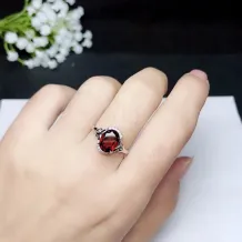 925 Sterling Silver Gold-Plated Ring Setting for 7x9mm Oval Colored Gemstones